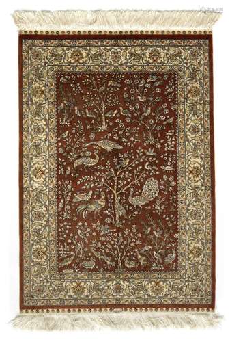 A KEREKE BIRD CARPET, TURKEY 2ND HALF 20TH CENTURY