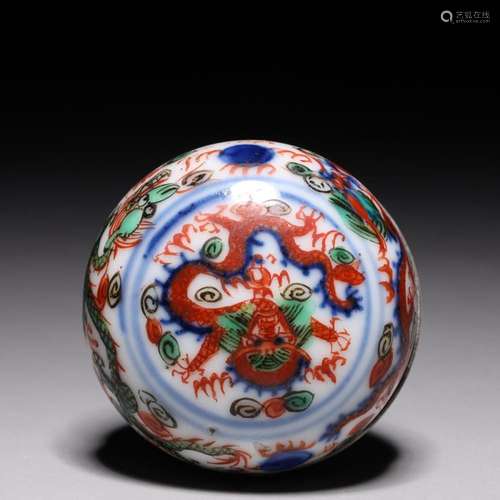 CHINESE WANLI PERIOD SEAL PASTE BOX