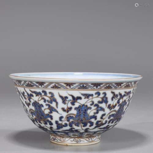 FINELY DETAILED QING DYNASTY PORCELAIN BOWL