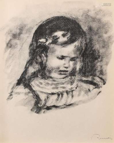 BOOK PAGE LIKELY FROM LES LITHOGRAPHIES DE RENOIR