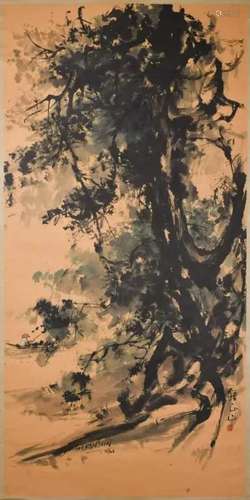 Zhong ZhengShan( Chung ChenSun 1935-) Tree & Boat