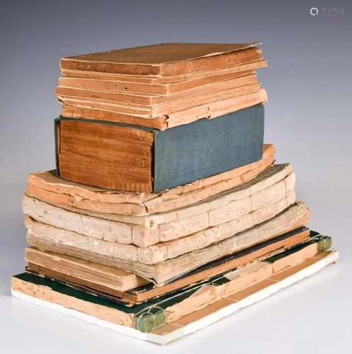 A Group of 24 Stitch-Binding Books