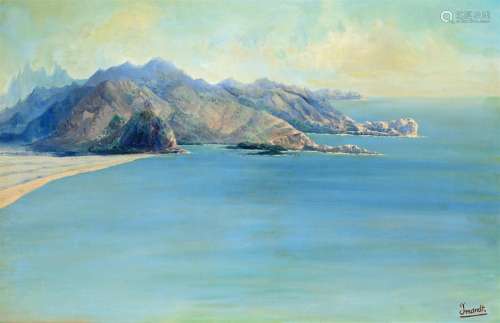 Willem Imandt (1882-1967)<br />
'The bay of Pratjatan, S