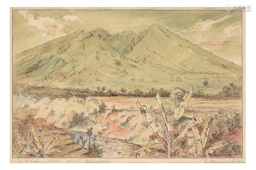 Omar Basalmah (1912-1980)<br />
'View on Gunung Salak',