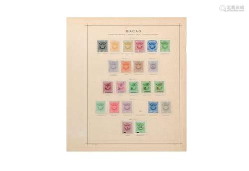 Collection of stamps, Macau 1884 - 1970, on album s