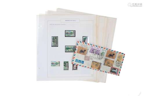 Collection of stamps, Taiwan, in three albums. Adde