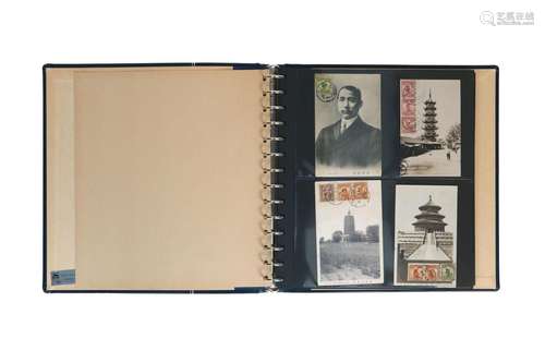 Album with approx. 60 old letters and postcards. Ch