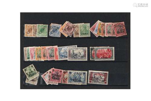 Lot of stamps, China Kiautschou and German post in