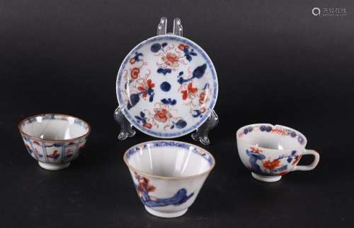 Three various porcelain Imari bowls, all with floral decor, ...