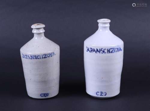 Two Japanschzoya (= Japanese Soya) bottles. Japan, 19th cent...