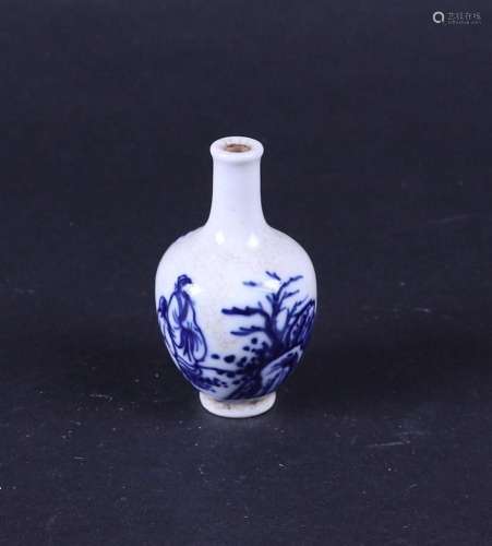 A small porcelain vase decorated with various figures. China...
