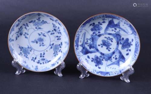 Porcelain plates with floral decor and capuchin exterior. Ch...
