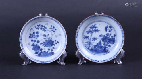 Porcelain plates with floral decor and capuchin exterior. Ch...