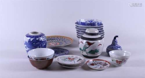A lot of various porcelain and earthenware including Nanking...