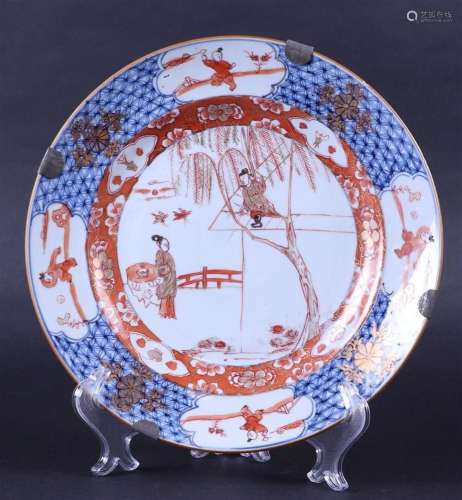 A porcelain milk and blood dish "Romance of the Western...