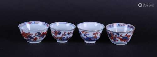Four various porcelain Imari bowls, all with floral decor. C...