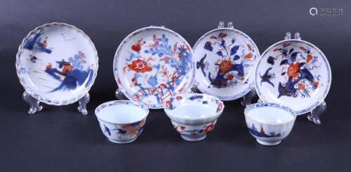 A lot of various Imari cups and saucers. China, 18th century...