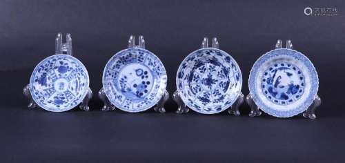 A lot of porcelain plates with various decorations. China, K...