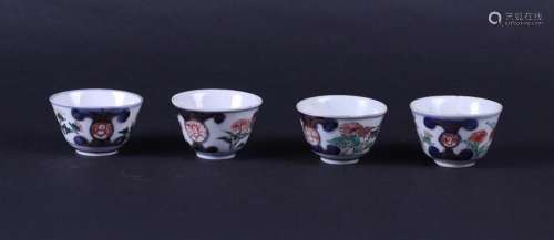 A set of four porcelain Imari bowls. China/Japan, circa 1700...