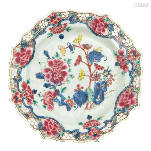 A Famille Rose Plate