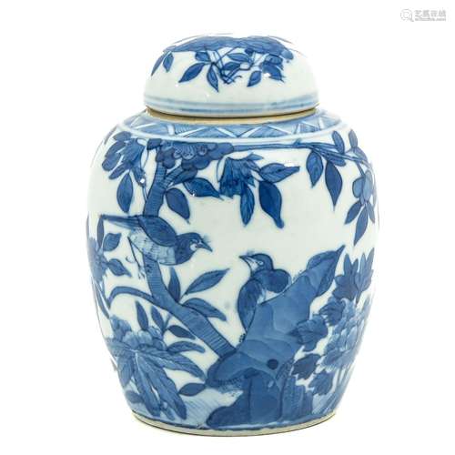 A Blue and White Ginger Jar