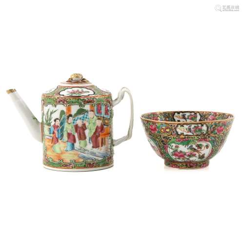 A Cantonese Teapot and Bowl