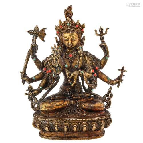 A Bronze Buddha Sculpture