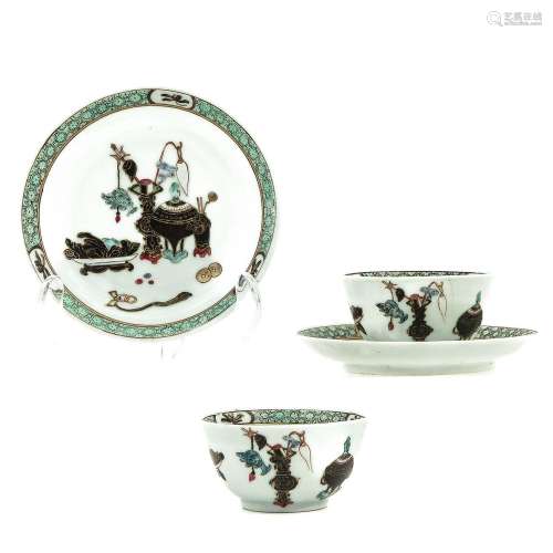 A Pair of Cups and Saucers