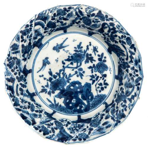 A Blue and White Plate