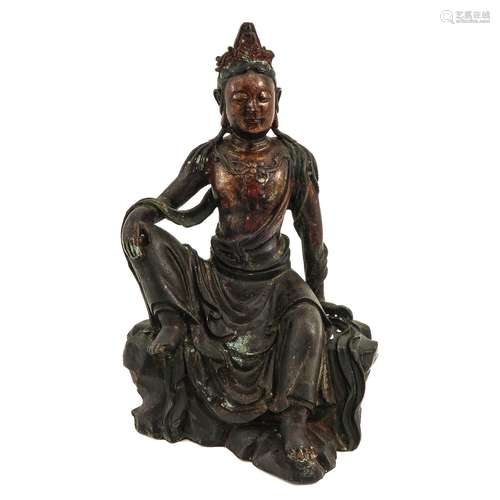 A Bronze Quanyin Sculpture