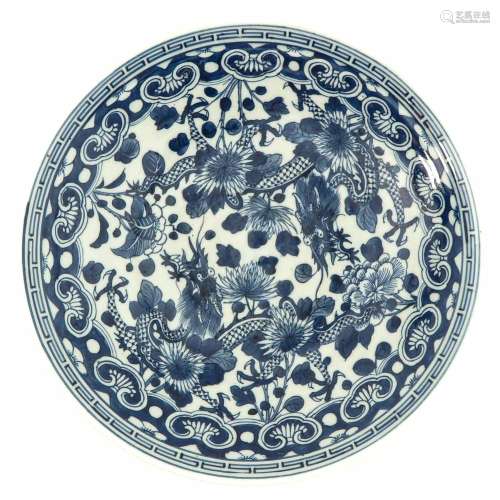 A Blue and White Serving Dish