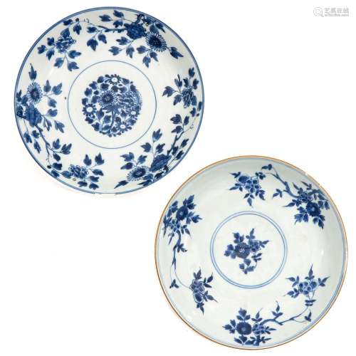 A Lot of Blue and White Plates