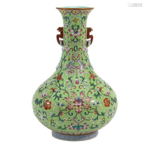 A Famille Rose Vase