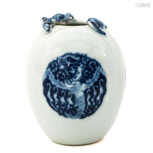 A Blue and White Vase