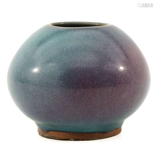 A Small Blue and Purple Glaze Vase