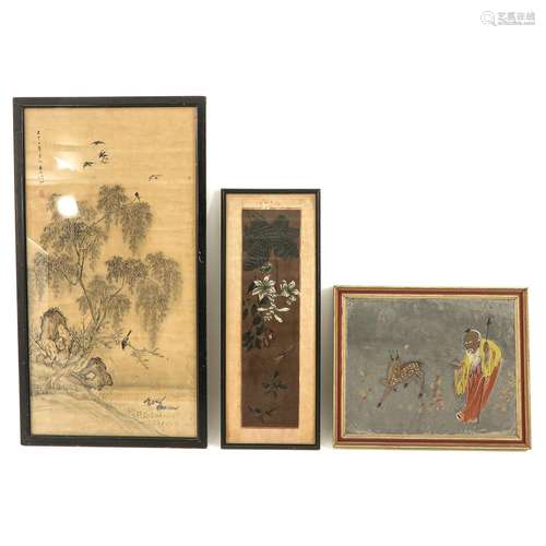 A Collection of 3 Chinese Works of Art