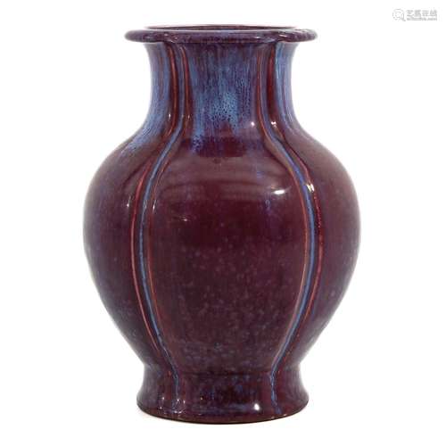 A Sang de Boeuf Vase