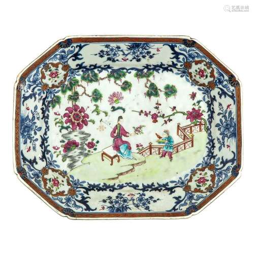A Famille Rose Serving Tray