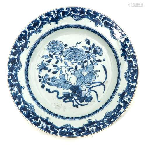 A Blue and White Plate