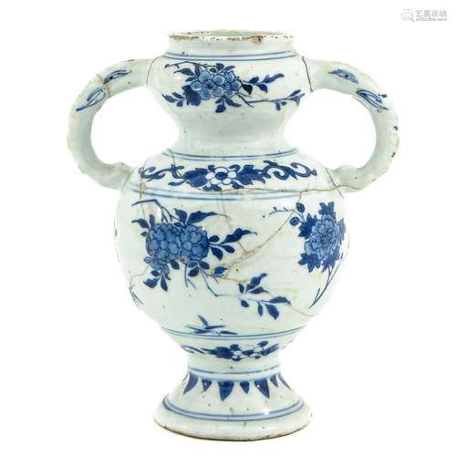 A Blue and White Vase