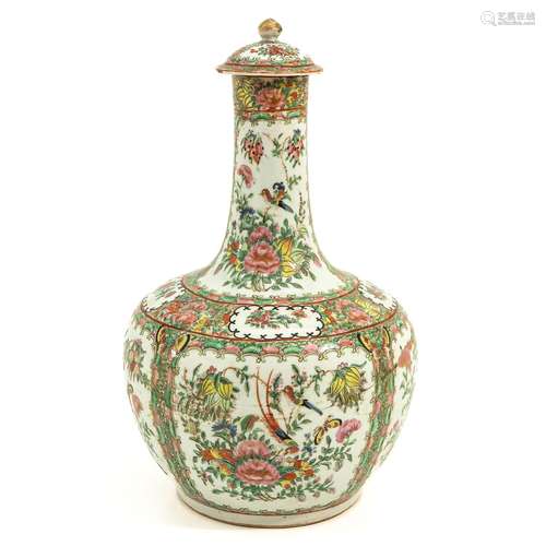 A Cantonese Vase with Cover