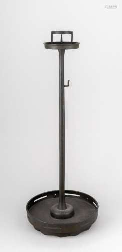 A Japanese bronze pricket candlestick. 24 in. (61 cm.) h.