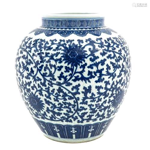 A Blue and White Pot