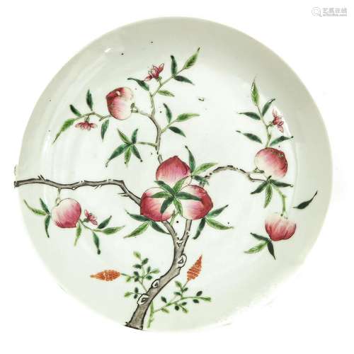 A Famille Rose Plate