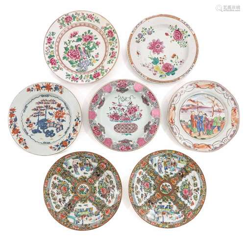 A Collection of 7 Plates