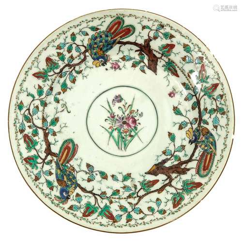 A Famille Rose Plate