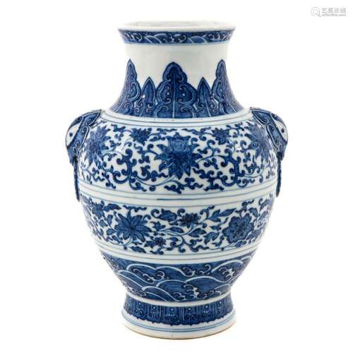 A Blue and White Vase