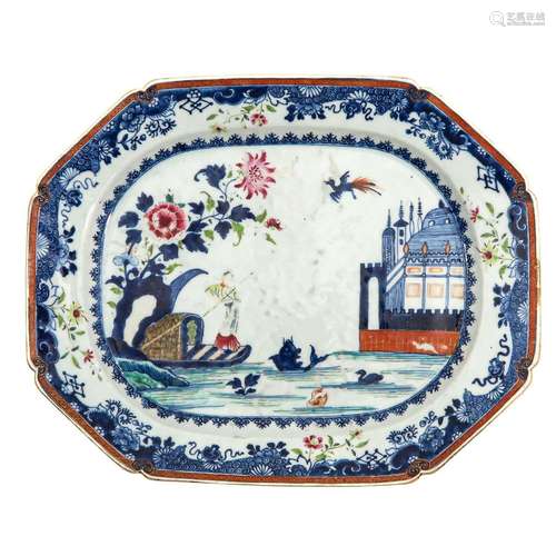 A Famille Rose Serving Tray