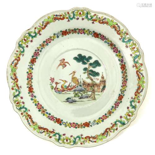 A Famille Rose Plate