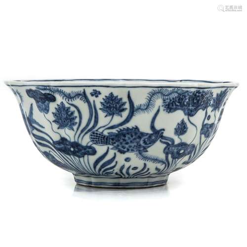 A Blue and White Bowl